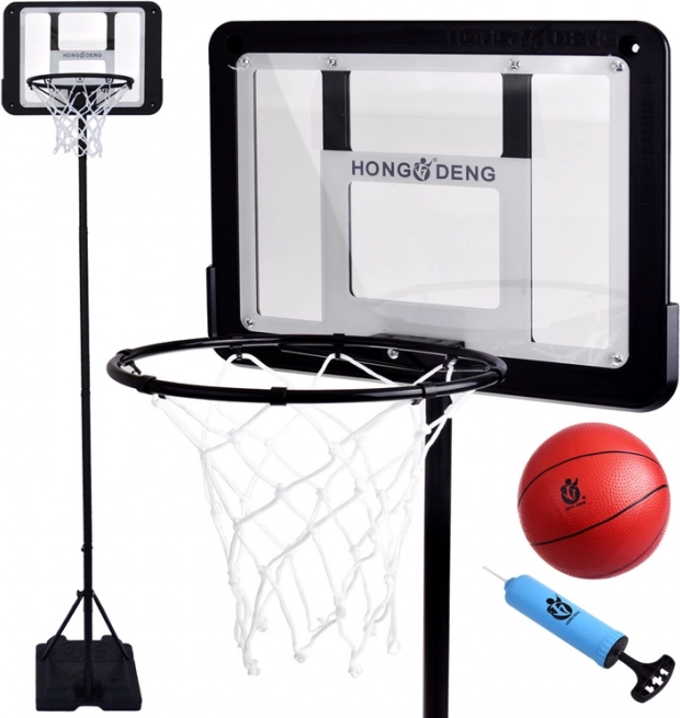 Fritstående basketballtavle 2,25m med bold