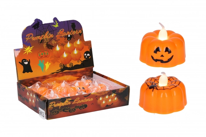 Lysende Halloween-dekoration græskar