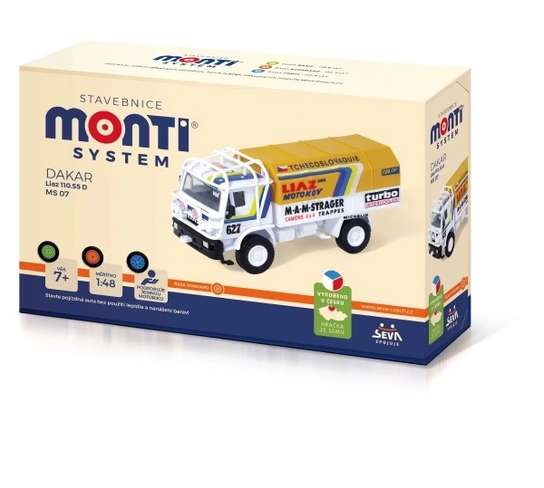 Byggesæt Monti System MS 07 Dakar Liaz 1:48 i æske 22x15x6cm