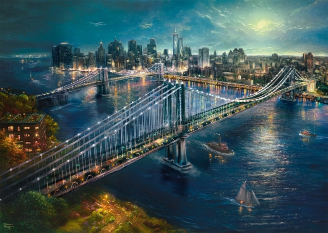 Schmidt puslespil Måne over Manhattan 2000 brikker