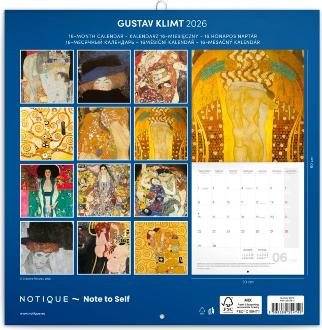 Notatkalender Gustav Klimt 2026