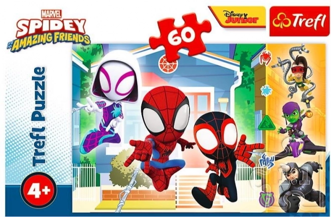 Puslespil 60 stykker I Spideys verden af Spiderman