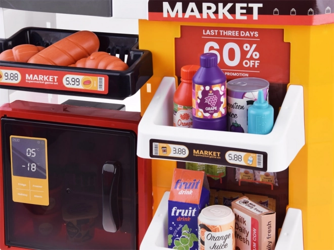 Stor Konditori Supermarked + Tilbehør Vogn ZA4638