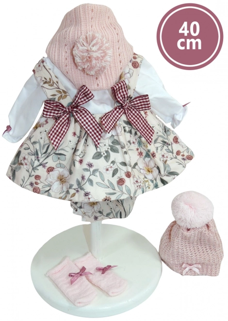Llorens 540C CARLA - realistisk dukke med blødt stofkrop - 40 cm