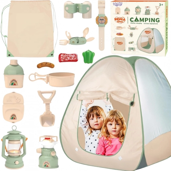 Woopie Camping Telt for Små Opdagere XXL 15 stk
