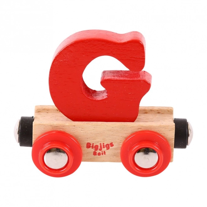 Bigjigs Rail trævogn - bogstav G