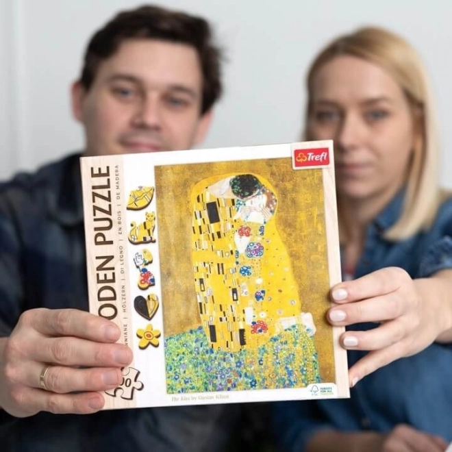 Træpuslespil Gustav Klimt - Kysset 200 brikker