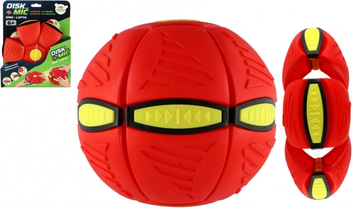 Diskbold 2-i-1 plast rød 22 cm