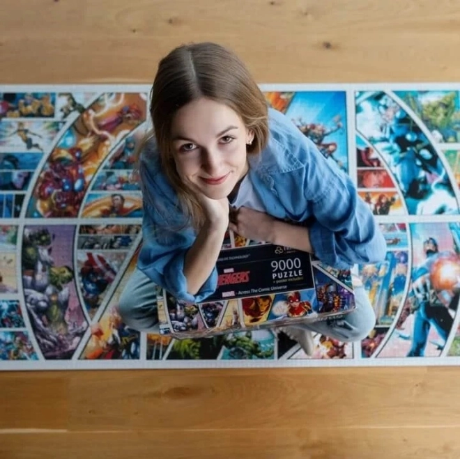 Puslespil 9000 brikker Marvel På Tværs af Tegneserieuniverset