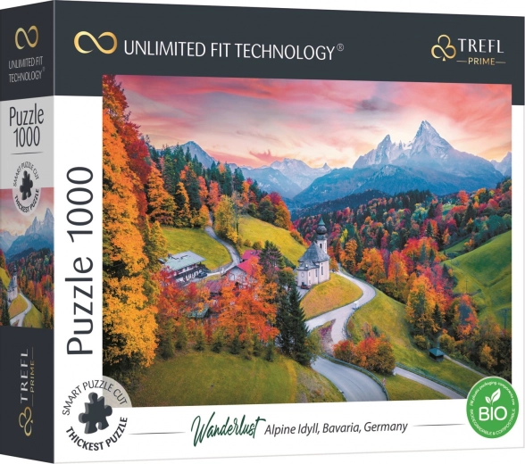 Puslespil TREFL UFT Wanderlust: Ved foden af Alperne, 1000 brikker