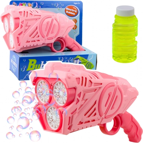 Sæbeboble-pistol med LED-lys pink