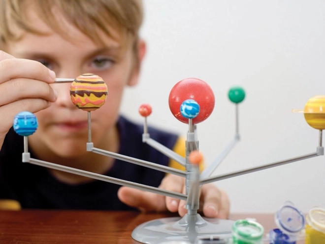 Uddannelsesmæssigt malersæt af solsystemet 3D