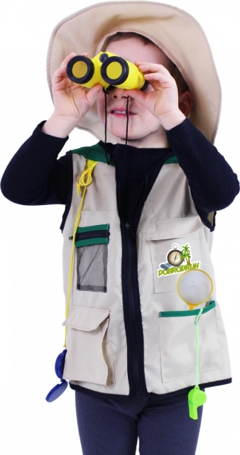 Behagelig vest med lommer og hat