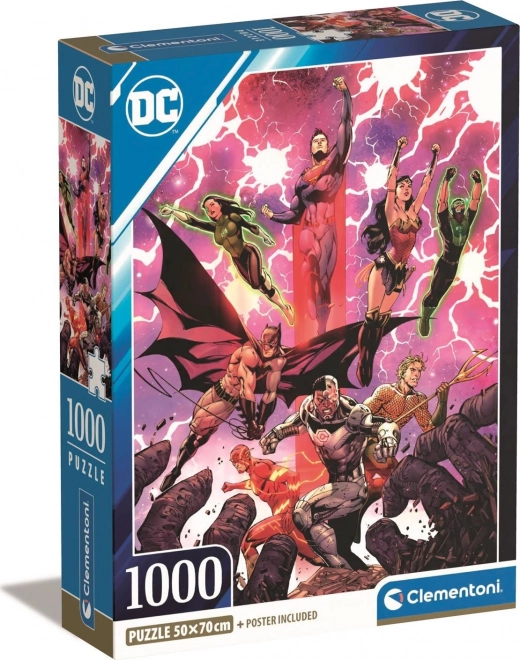 Puslespil 1000 brikker Compact DC Comics Justice League