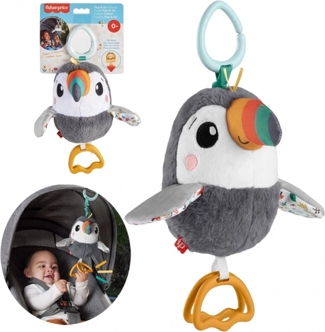 Fisher-Price hængelegetøj tukan med rangle og vinger