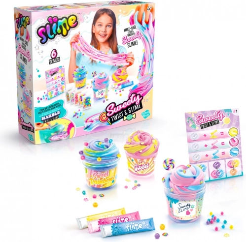 So Slime sæt til at lave marmorslimes Sweety Twist