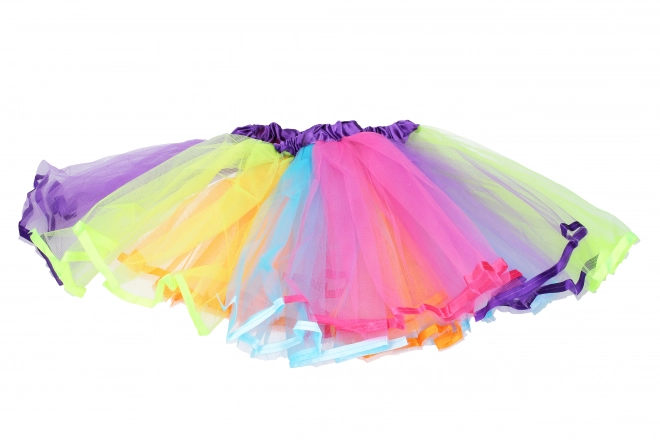 Sæt karneval - nederdel 30 cm 3 lag farvet