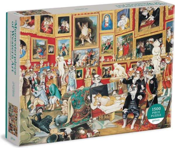 Puslespil 1500 brikker – Uffizi-tribunen med katte fra GALISON