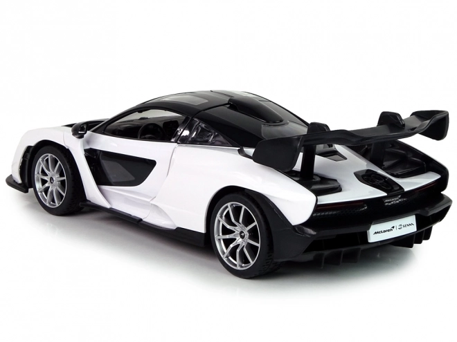 Auto R/C McLaren Senna Rastar 1:14 hvid med fjernbetjening