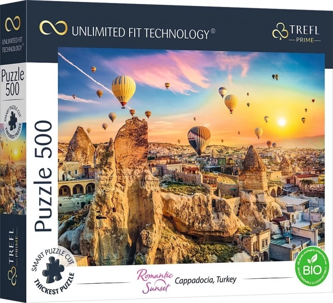 Puslespil TREFL UFT romantisk solnedgang, Kappadokien, 500 brikker