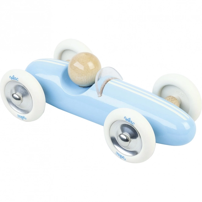 vilac træbil grand prix vintage lyseblå