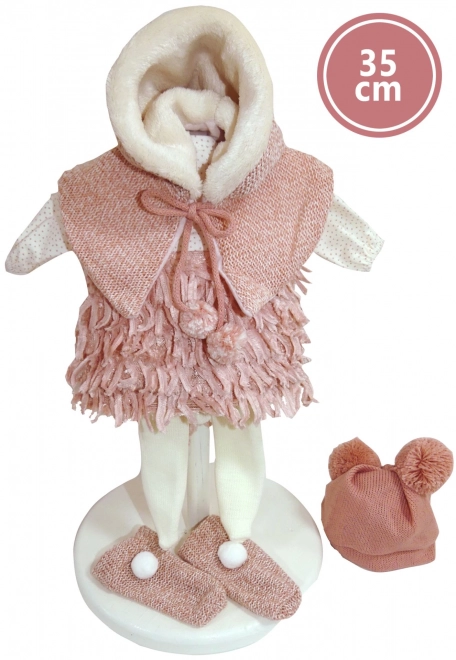 Llorens 535S SARA - realistisk dukke med blødt stofkrop - 35 cm