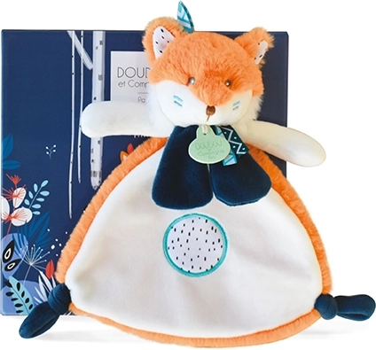 Gavesæt Doudou Tiwipi - blød plysræv 23 cm