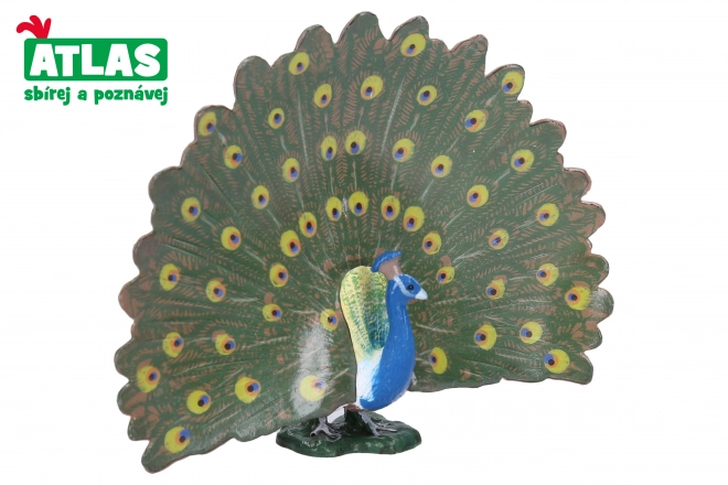 Håndlavet figurpåfugl 12 cm