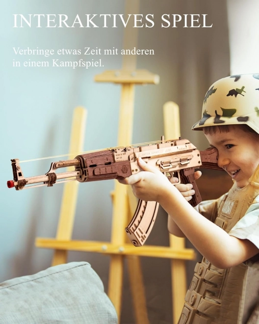 RoboTime 3D Træmekanisk puslespil Angrebsgevær AK-47