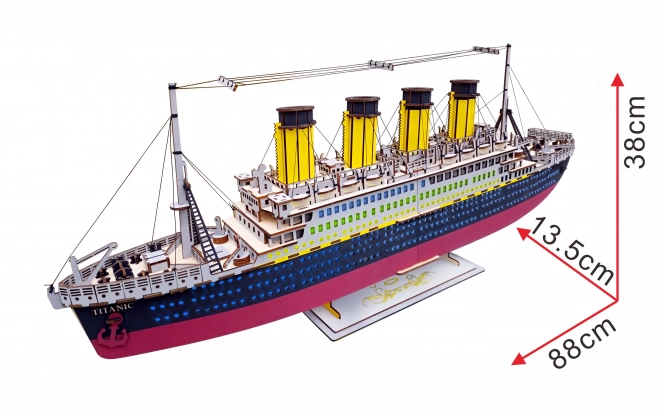 Woodcraft Træ 3D puslespil Titanic