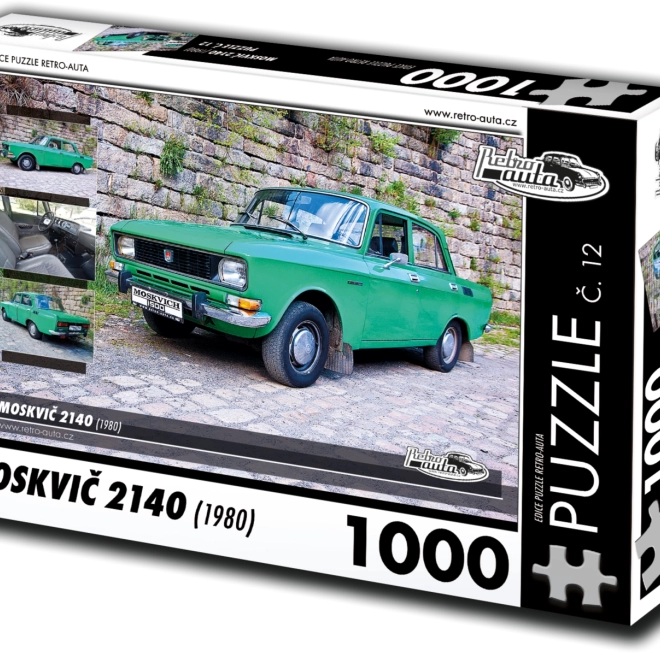 RETRO-AUTA puslespil Moskvich 2140 (1980) 1000 brikker