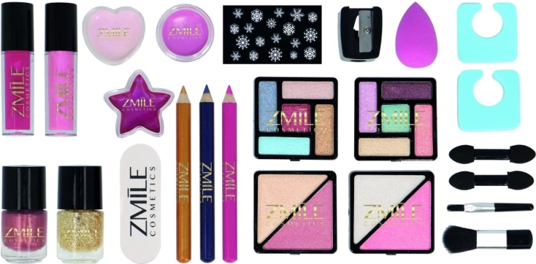 Komplet sæt til øjne, læber og negle