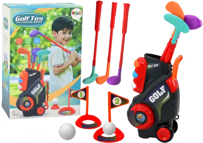 Mini golfsæt til børn Trolley