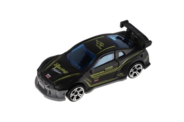 Auto racer 6 stk metal/plast 8cm til fri hånd i æske 10,5x27x4cm