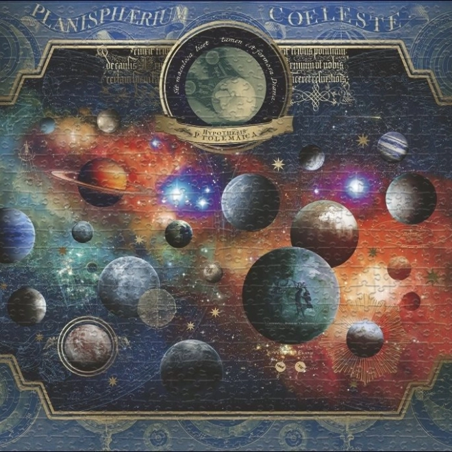 Puslespil Heye Map Art: Universet 1500 brikker