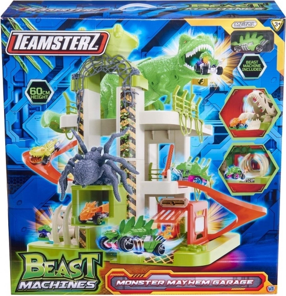 Teamsterz garage Monster Mayhem med dinosaurfælde