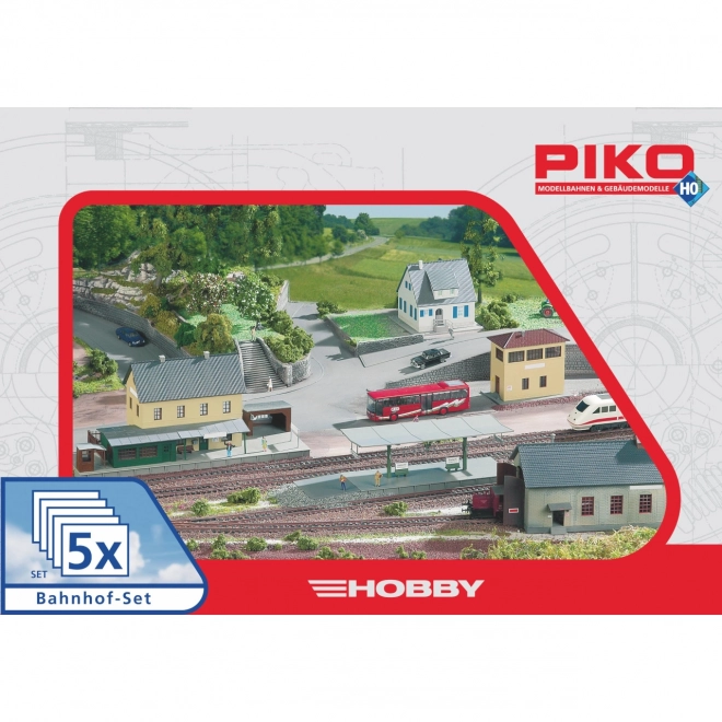 Piko Hobby sæt byggesæt Station Neustadt 5 dele - 61923