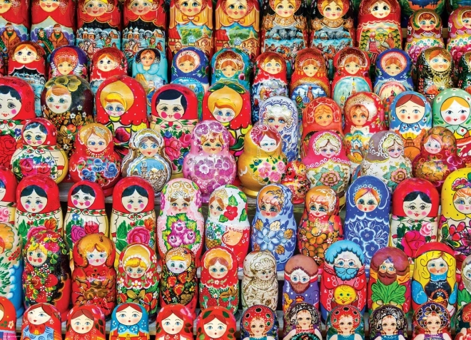 Puslespil EUROGRAPHICS Russiske Matrioskaer 1000 brikker