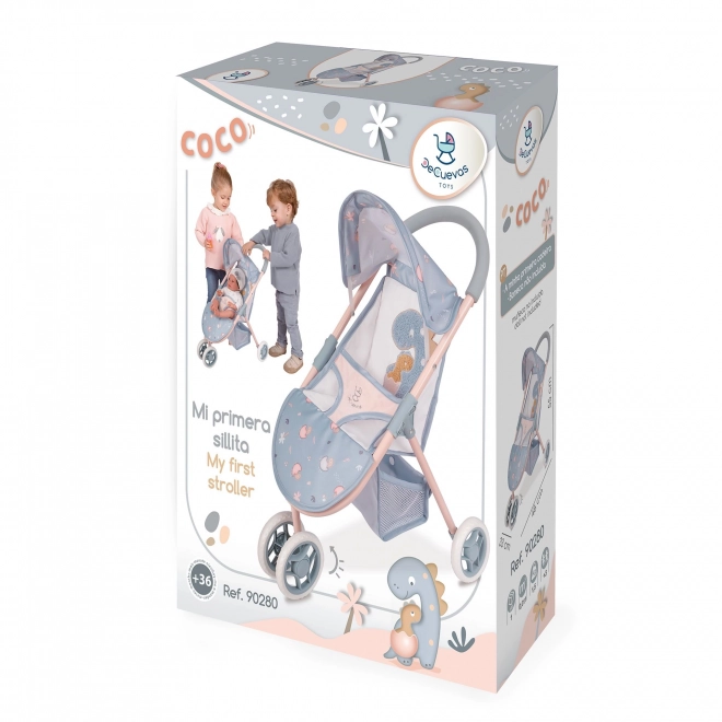 Sportsdukkevogn Tre-hjulet COCO 2024 - 55 cm