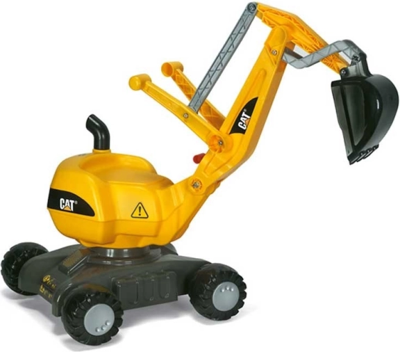 Rolly Toys RollyDigger CAT roterende pedalgravemaskine-stol gul