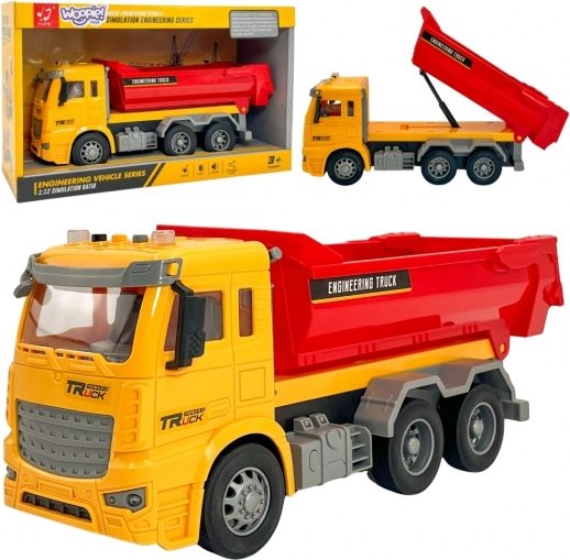 woopie byggedumptruck 1:12 med lys og lyde