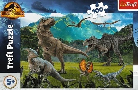 Puslespil dinosaurer Jurassic Park 100 brikker