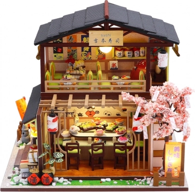 Miniature dukkehus Sushi-restaurant 2Kids Toys