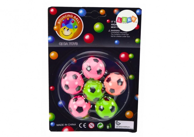 Sæt af gummifodboldbolde 6 stk