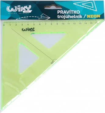 retvinklet trekant neon 16 cm