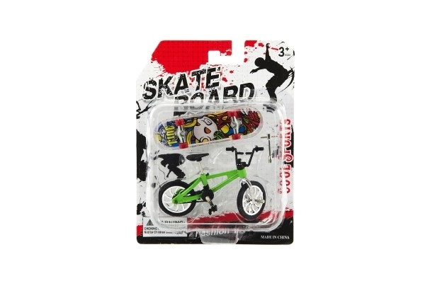 Kolo + finger skateboard skruetrækker plastik 10cm på kort