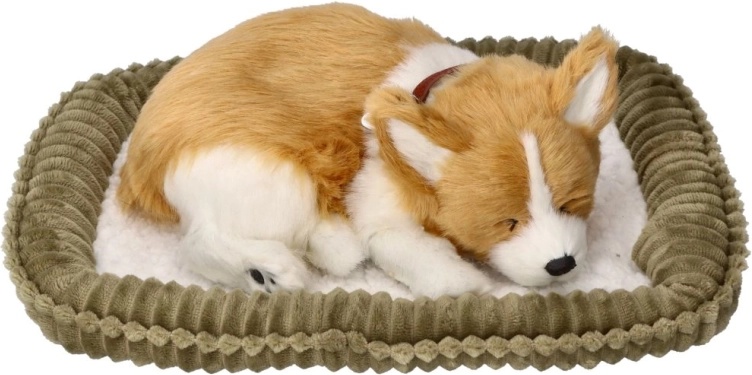 Åndende CORGI-hvalp – realistisk plysdyr