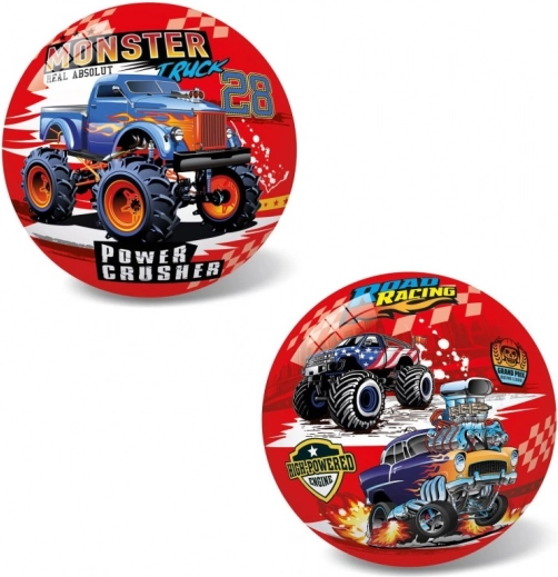 bold med motiv af monstertruck, 14 cm