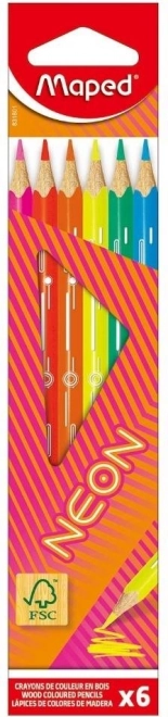 Ergonomiske farveblyanter Maped Neon