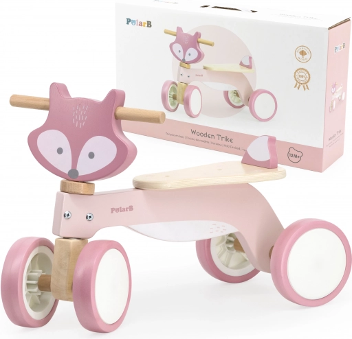 træ løbecykel ræv med bløde hjul POLARB by VIGA